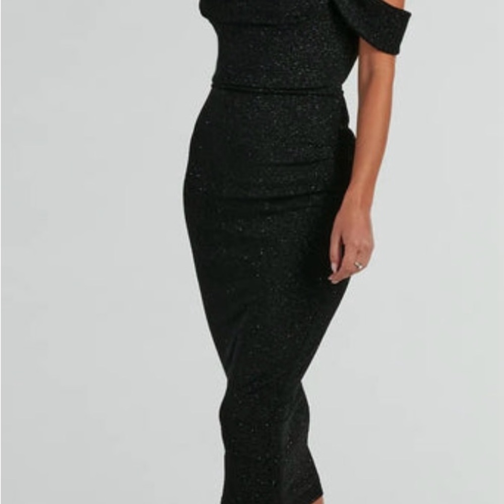 Elegant Black Off-Shoulder Dress